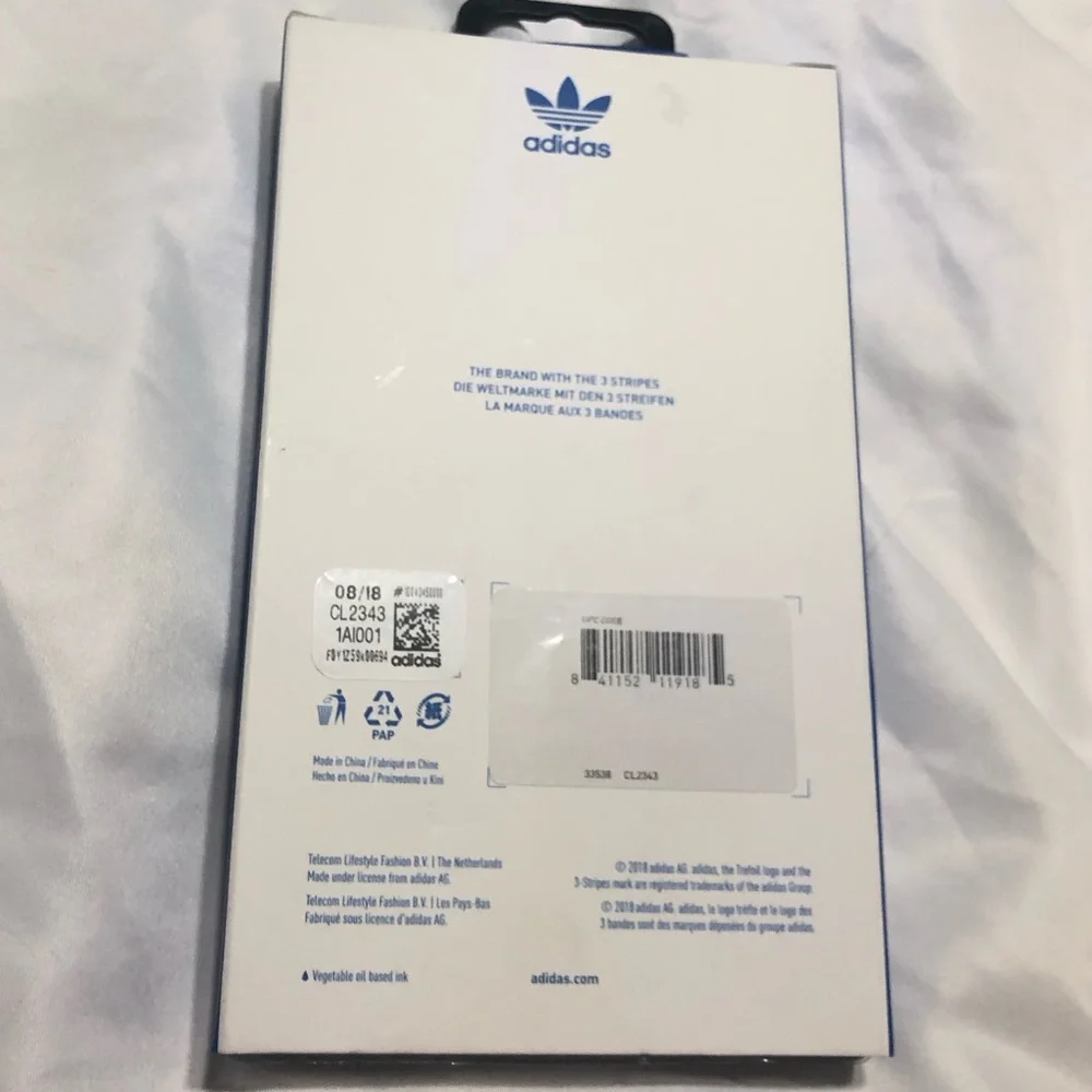 🛑CLEARANCE‼️ 🆕 Adidas iPhone case 6.5” magenta and white
